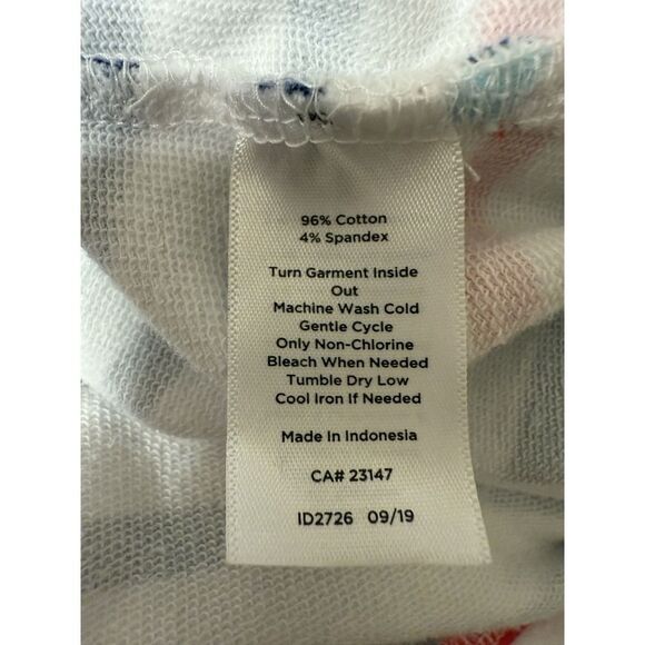 Talbots Terry Stripes Side Button Pullover.Womens. Sz L *MINOR STAIN ON SLEEVE - Picture 10 of 16